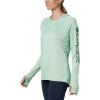 imageColumbia Womens PFG Tidal Tee Hoodie UV Protection MoistureWickingNew MintWaterfall Logo