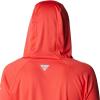 imageColumbia Womens PFG Tidal Tee Hoodie UV Protection MoistureWickingRed HibiscusWhite Logo