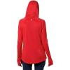 imageColumbia Womens PFG Tidal Tee Hoodie UV Protection MoistureWickingRed LilyCollegiate Navy Logo