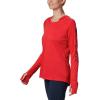 imageColumbia Womens PFG Tidal Tee Hoodie UV Protection MoistureWickingRed LilyCollegiate Navy Logo