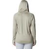 imageColumbia Womens PFG Tidal Tee Hoodie UV Protection MoistureWickingSafariLight Lime Logo