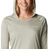 imageColumbia Womens PFG Tidal Tee Hoodie UV Protection MoistureWickingSafariLight Lime Logo