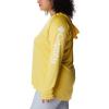 imageColumbia Womens PFG Tidal Tee Hoodie UV Protection MoistureWickingSun GlowWhite Logo