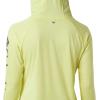 imageColumbia Womens PFG Tidal Tee Hoodie UV Protection MoistureWickingSunnysideCity Grey Logo