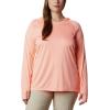 imageColumbia Womens PFG Tidal Tee Hoodie UV Protection MoistureWickingTiki PinkWhite Logo