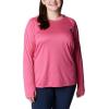 imageColumbia Womens PFG Tidal Tee Hoodie UV Protection MoistureWickingUltra PinkViolet Sea Logo