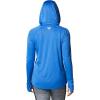 imageColumbia Womens PFG Tidal Tee Hoodie UV Protection MoistureWickingVivid BlueLime Glow