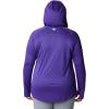 imageColumbia Womens PFG Tidal Tee Hoodie UV Protection MoistureWickingVivid PurpleWhite Logo