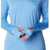 imageColumbia Womens PFG Tidal Tee Hoodie UV Protection MoistureWickingWhite CapBluebell Logo