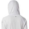 imageColumbia Womens PFG Tidal Tee Hoodie UV Protection MoistureWickingWhiteCirrus Grey Logo