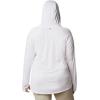 imageColumbia Womens PFG Tidal Tee Hoodie UV Protection MoistureWickingWhiteCirrus Grey Logo
