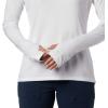 imageColumbia Womens PFG Tidal Tee Hoodie UV Protection MoistureWickingWhiteCirrus Grey Logo