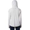 imageColumbia Womens PFG Tidal Tee Hoodie UV Protection MoistureWickingWhiteCirrus Grey Logo