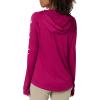 imageColumbia Womens PFG Tidal Tee Hoodie UV Protection MoistureWickingWild FuchsiaWhite Logo