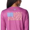 imageColumbia Womens Tidal Tee PFG Fish Flag LsBright LavenderFish and Friends Flag