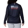 imageColumbia Womens Tidal Tee PFG Fish Flag LsCollegiate NavyFish Flag Ombre