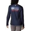 imageColumbia Womens Tidal Tee PFG Fish Flag LsCollegiate NavyFish Flag Ombre