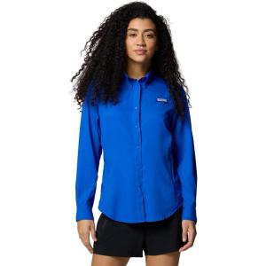 imageColumbia Sportswear Womens PlusSize Tamiami II Long Sleeve ShirtBlue Macaw