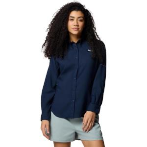 imageColumbia Sportswear Womens PlusSize Tamiami II Long Sleeve ShirtCollegiate Navy