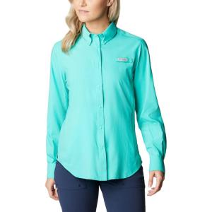 imageColumbia Sportswear Womens PlusSize Tamiami II Long Sleeve ShirtElectric Turquoise