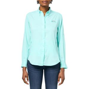 imageColumbia Sportswear Womens PlusSize Tamiami II Long Sleeve ShirtGulf Stream