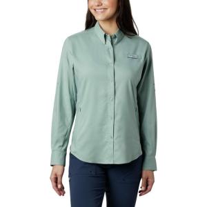 imageColumbia Sportswear Womens PlusSize Tamiami II Long Sleeve ShirtLight Lichen