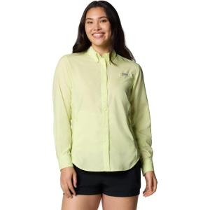 imageColumbia Sportswear Womens PlusSize Tamiami II Long Sleeve ShirtSpring Yellow