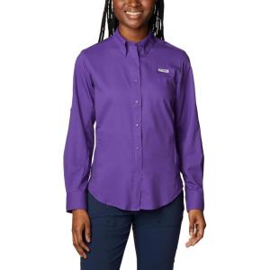imageColumbia Sportswear Womens PlusSize Tamiami II Long Sleeve ShirtVivid Purple
