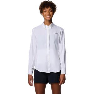 imageColumbia Sportswear Womens PlusSize Tamiami II Long Sleeve ShirtWhite