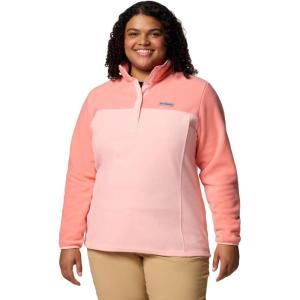 imageColumbia Womens Benton Springs 12 Snap Pull Over IiPink SandAlpenglow