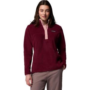 imageColumbia Womens Benton Springs 12 Snap Pull Over IiRich WineEraser Pink