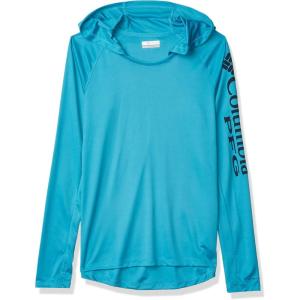 imageColumbia Womens PFG Tidal Tee Hoodie UV Protection MoistureWickingClear WaterCollegiate Navy Logo