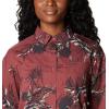 imageColumbia Womens Silver Ridge Utility Patterned Long Sleeve ShirtBeetroot Pinecones
