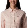 imageColumbia Womens Silver Ridge Utility Patterned Long Sleeve ShirtPeach BlossomPeak Plaid