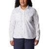 imageColumbia Womens Silver Ridge Utility Patterned Long Sleeve ShirtWhiteBaja Blitz