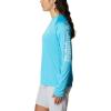 imageColumbia Womens Tidal Tee II Long Sleeve ShirtAuraWhite Logo