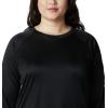 imageColumbia Womens Tidal Tee II Long Sleeve ShirtBlack  Cirrus Grey Logo