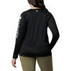 imageColumbia Womens Tidal Tee II Long Sleeve ShirtBlack  Cirrus Grey Logo