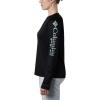 imageColumbia Womens Tidal Tee II Long Sleeve ShirtBlackCirrus Grey Logo