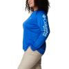 imageColumbia Womens Tidal Tee II Long Sleeve ShirtBluebell HeatherWhite Logo