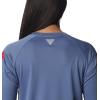 imageColumbia Womens Tidal Tee II Long Sleeve ShirtBluestoneRed Spark Logo