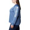 imageColumbia Womens Tidal Tee II Long Sleeve ShirtBluestoneWhite Logo