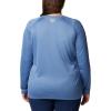 imageColumbia Womens Tidal Tee II Long Sleeve ShirtBluestoneWhite Logo