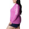 imageColumbia Womens Tidal Tee II Long Sleeve ShirtBright LavenderWhite Logo
