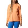 imageColumbia Womens Tidal Tee II Long Sleeve ShirtBright NectarWhite Logo