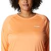 imageColumbia Womens Tidal Tee II Long Sleeve ShirtBright NectarWhite Logo