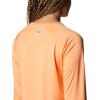 imageColumbia Womens Tidal Tee II Long Sleeve ShirtBright NectarWhite Logo