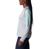 imageColumbia Womens Tidal Tee II Long Sleeve ShirtCirrus GreyElectric Turquoise Logo