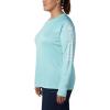 imageColumbia Womens Tidal Tee II Long Sleeve ShirtClear BlueWhite Logo