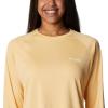 imageColumbia Womens Tidal Tee II Long Sleeve ShirtCocoa ButterWhite Logo